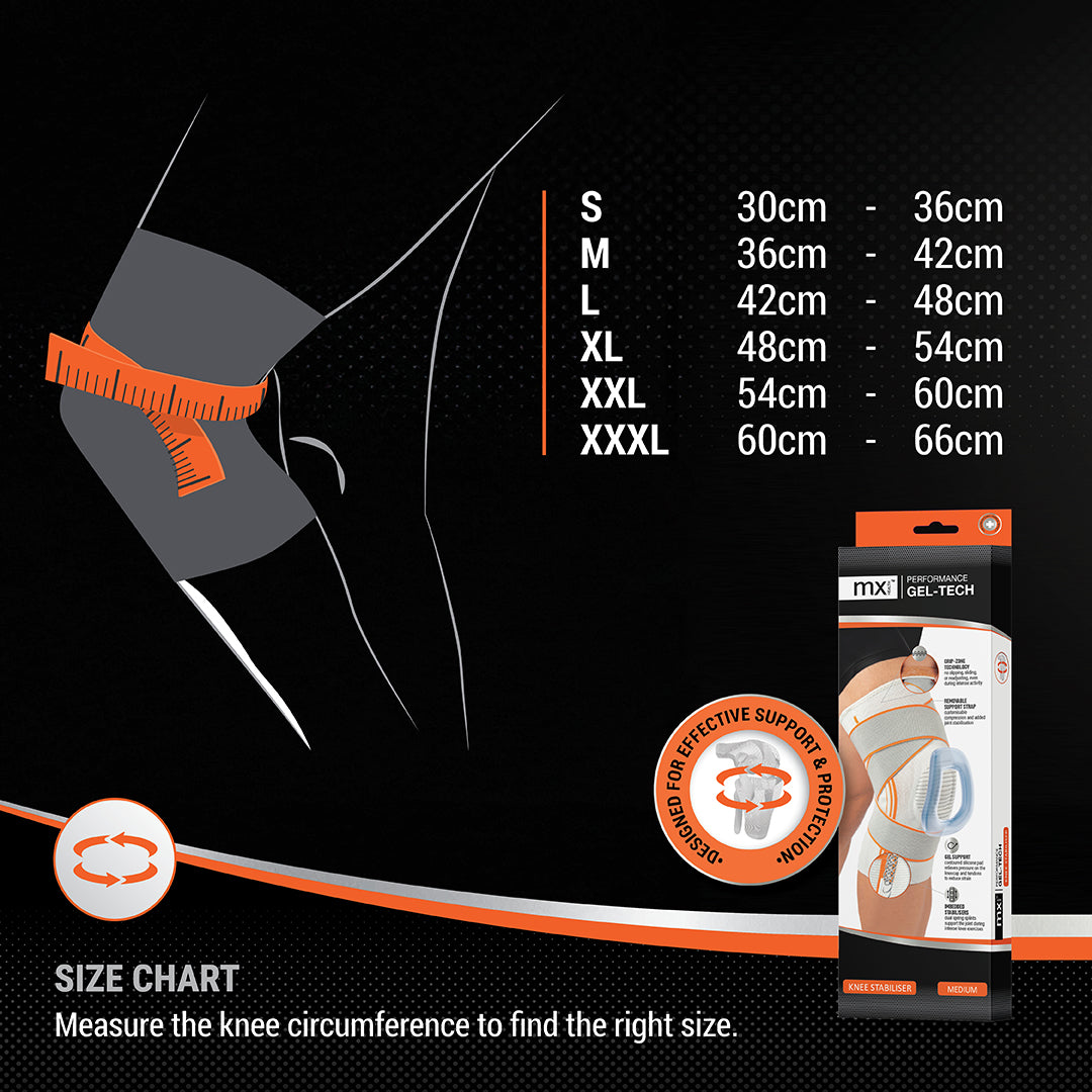 mx Health Performance Gel-Tech Knee Stabiliser