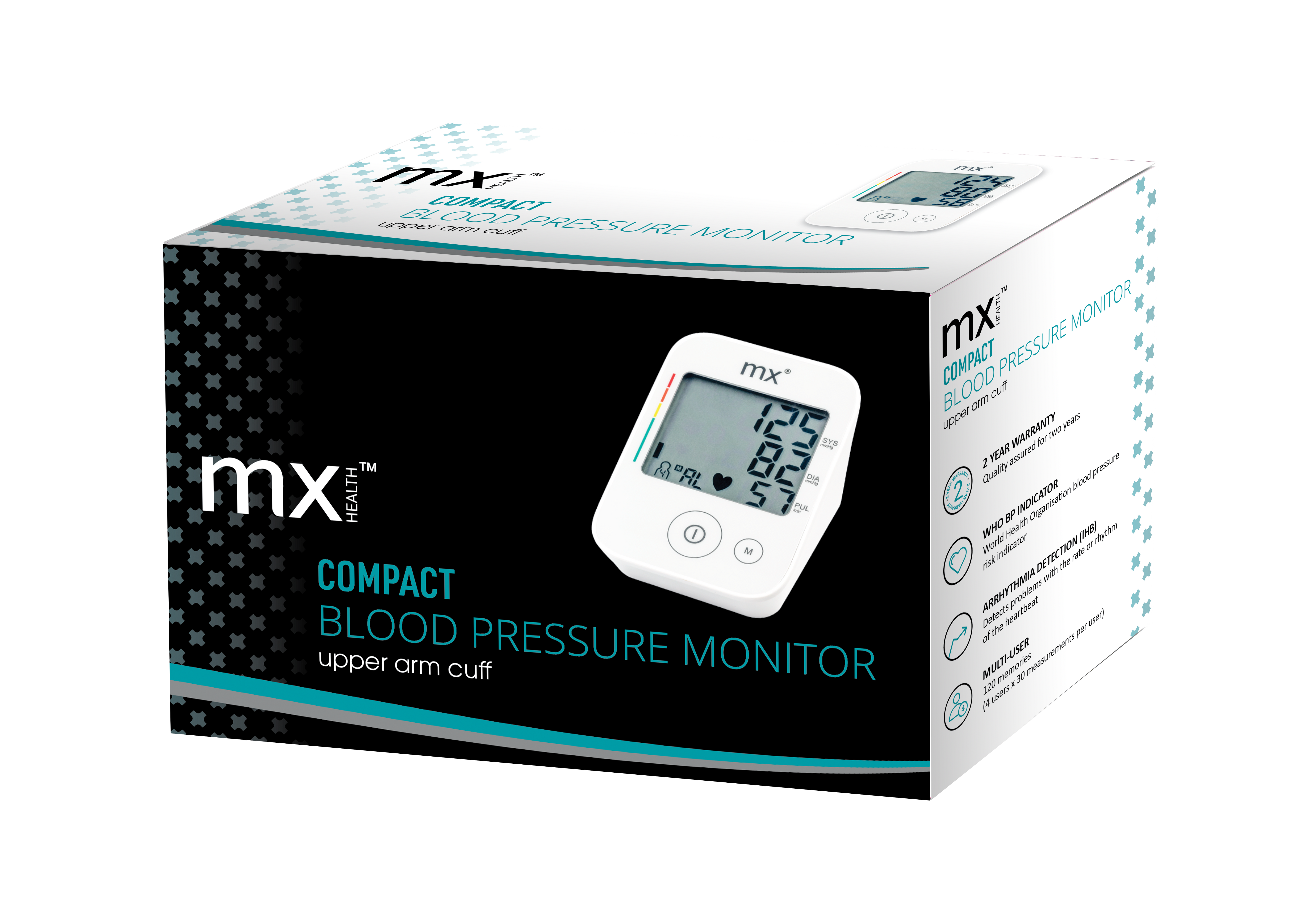mx Health Compact Blood Pressure Monitor - Large Cuff