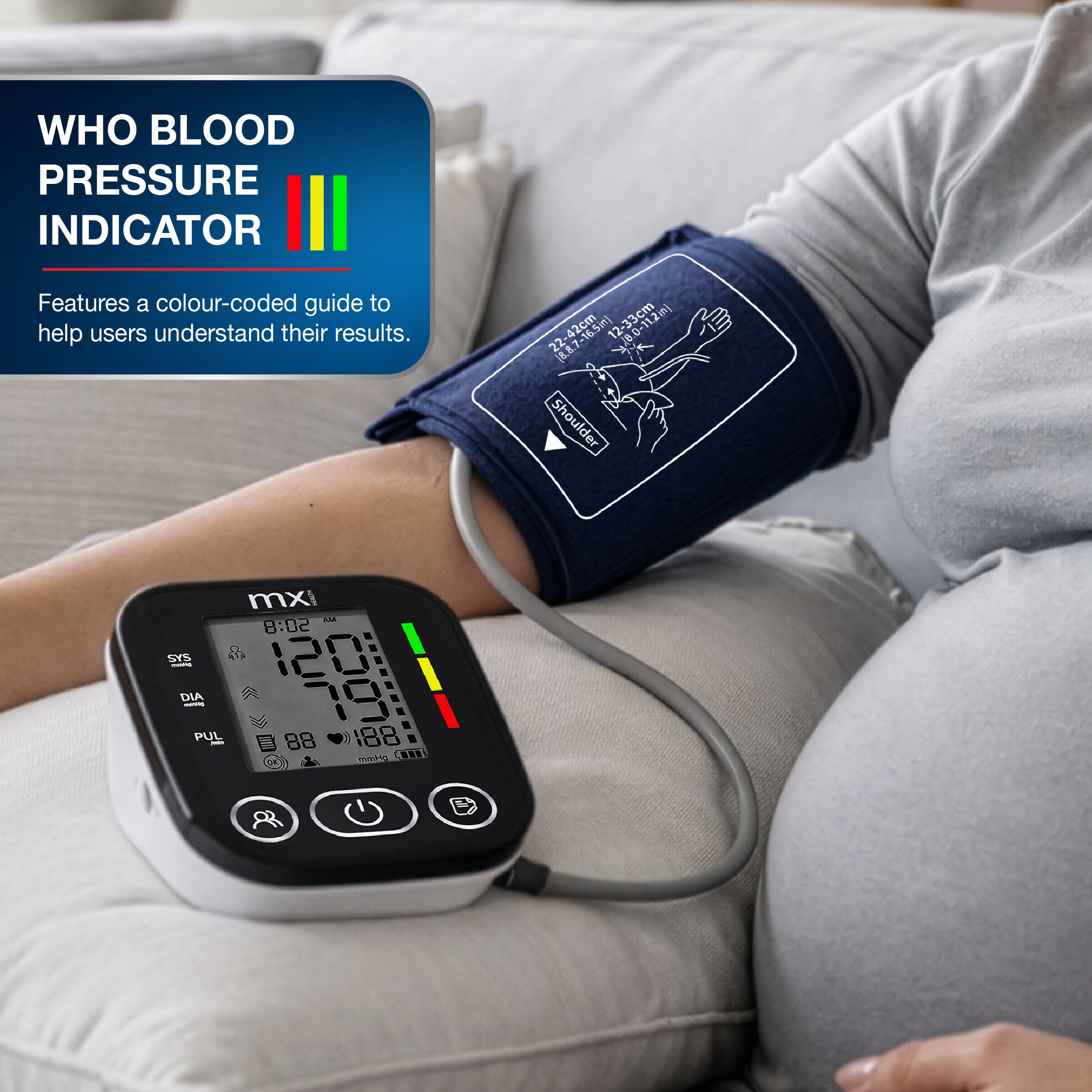 mx Health Lite Digital Blood Pressure Monitor