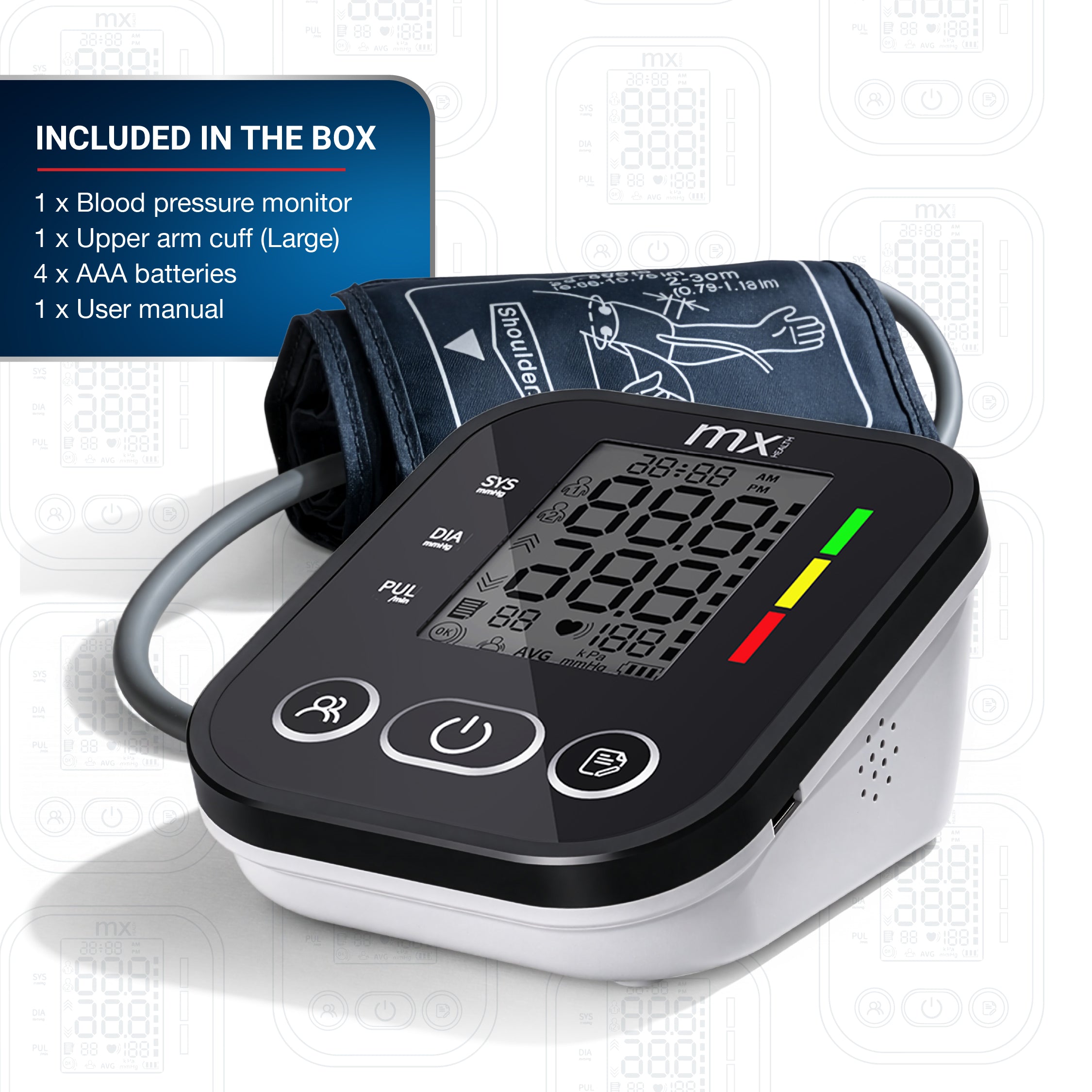 mx Health Lite Digital Blood Pressure Monitor