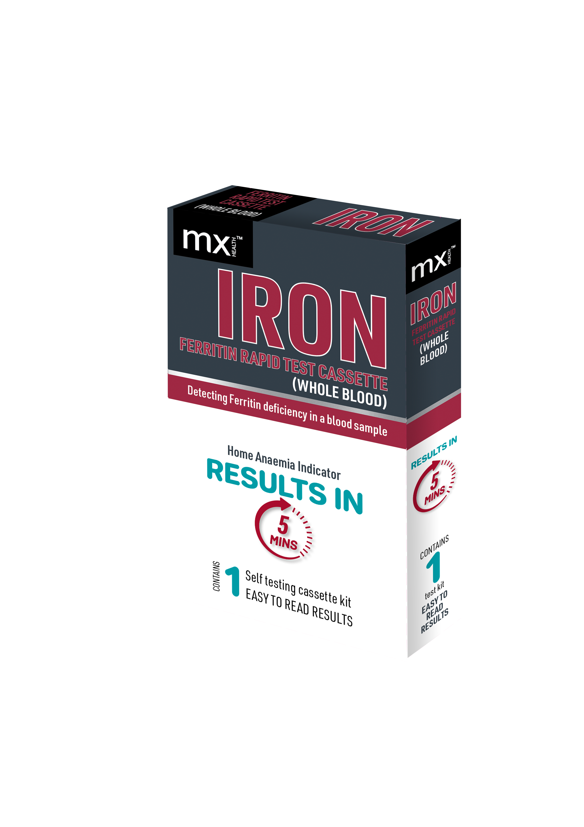 mx Health Ferritin (Iron) Rapid Home Test Kit