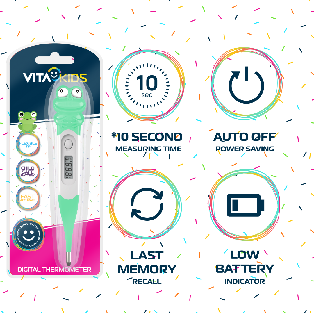 VitaKids Mini Digital Thermometer - Cow