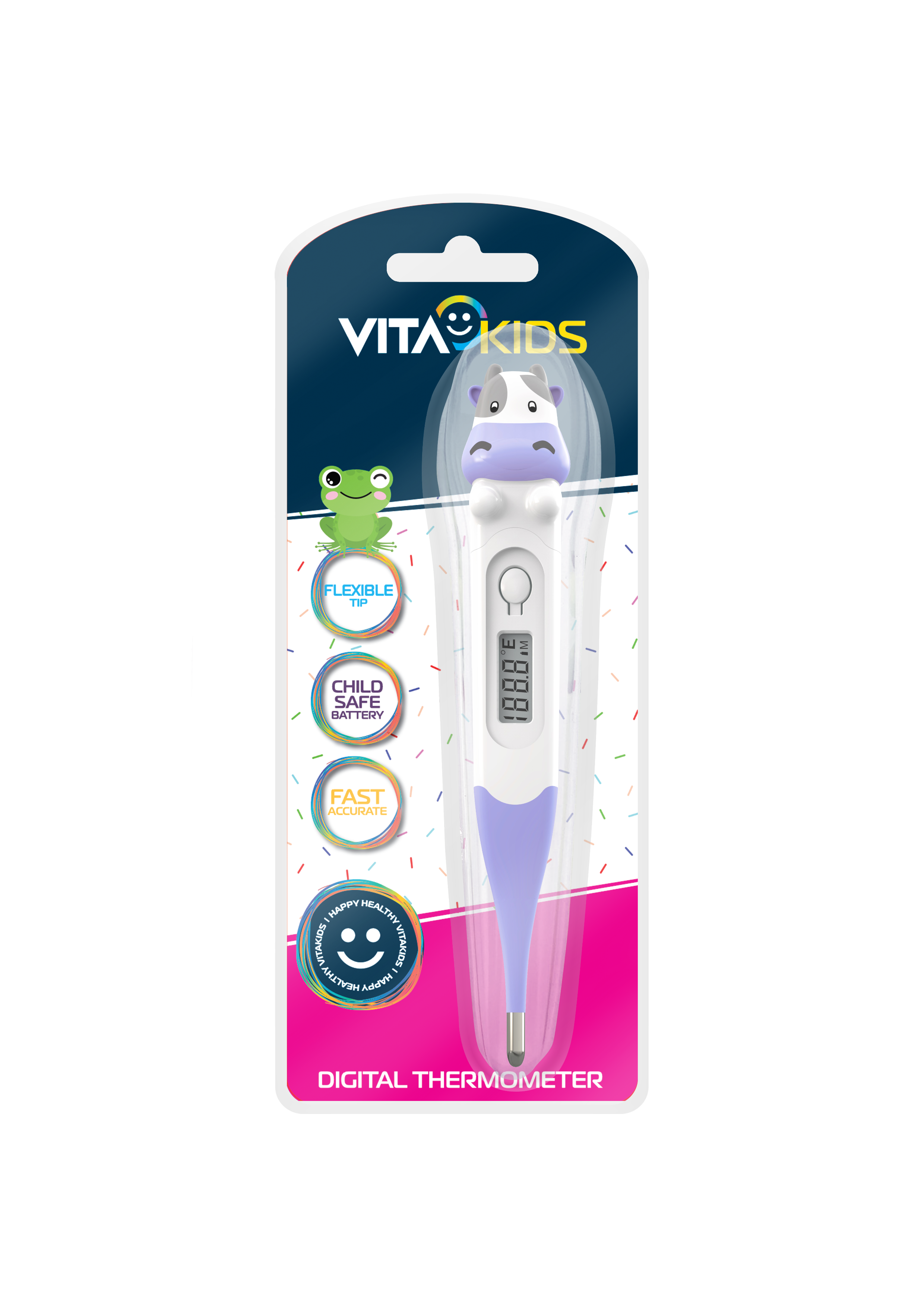 VitaKids Mini Digital Thermometer - Cow