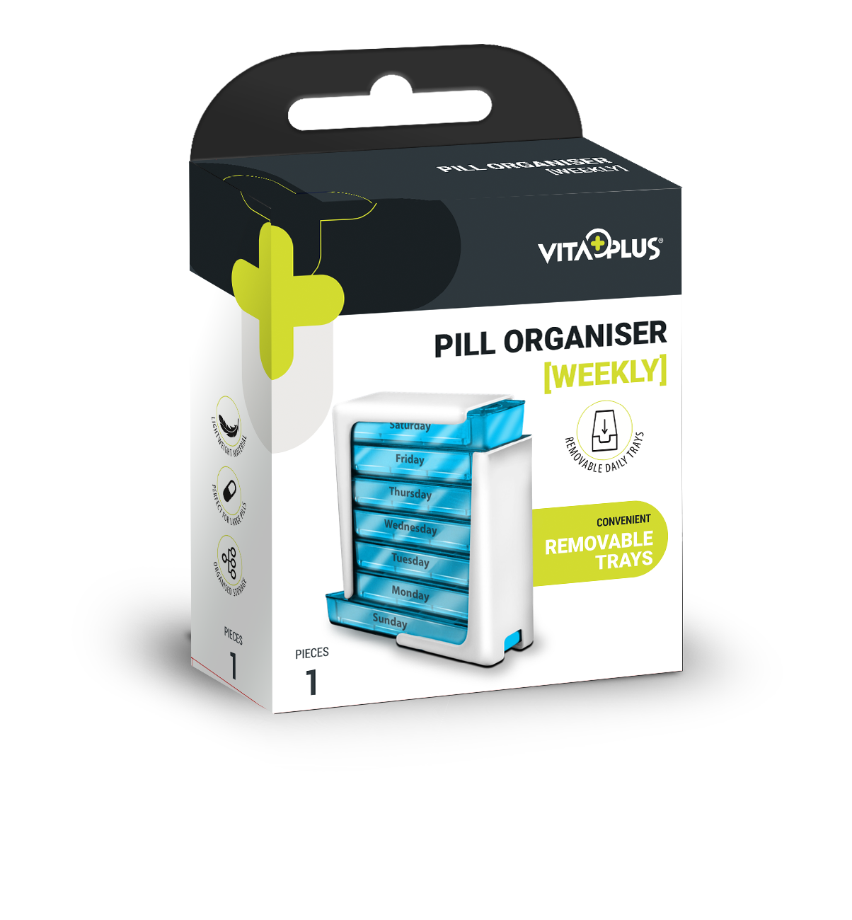 VitaPlus Pill Organiser (Weekly)