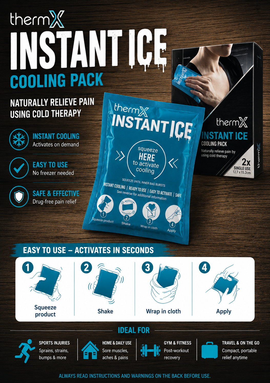 ThermX Instant Ice Cooling Pack