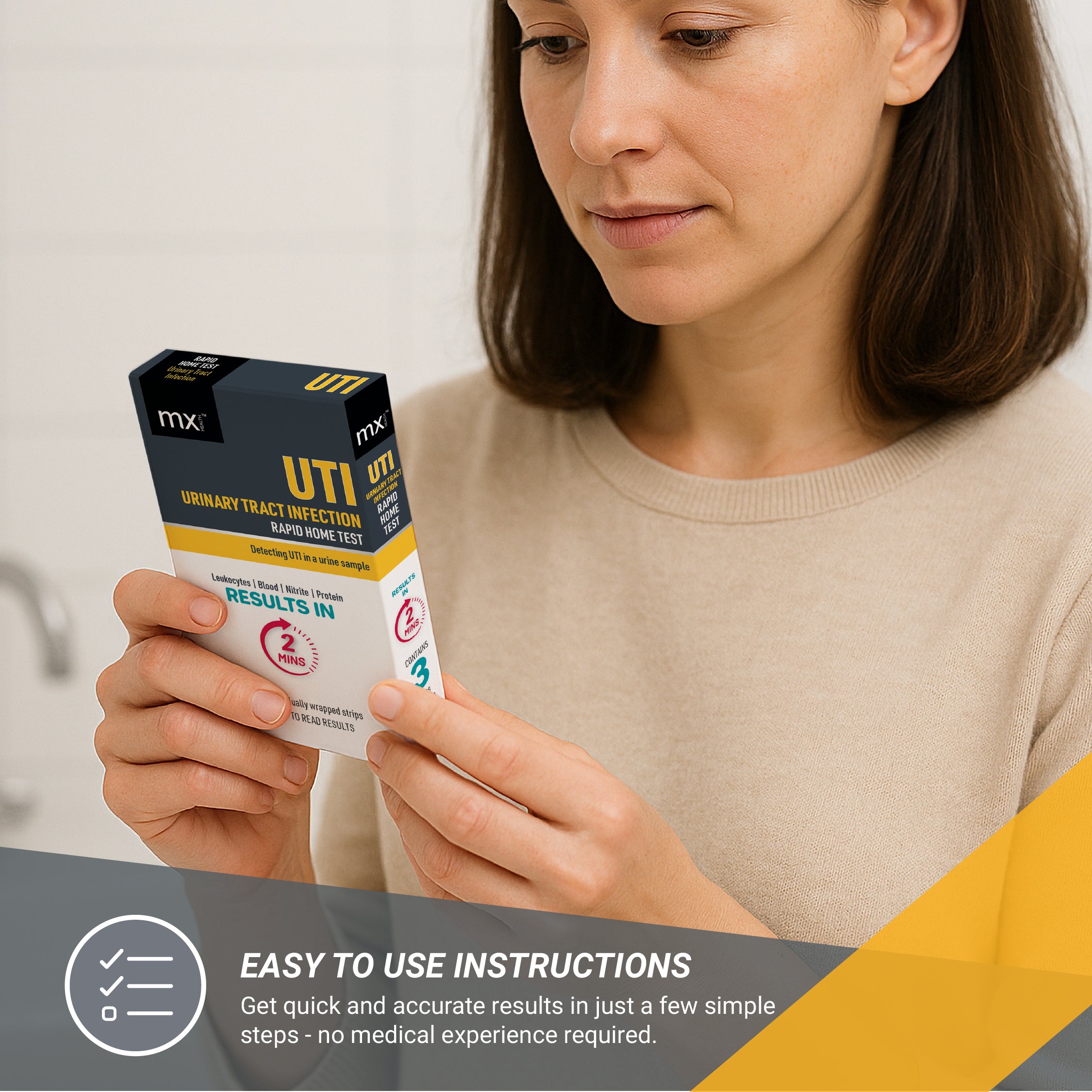 mx Health Urinary Tract Infection UTI Test Kit
