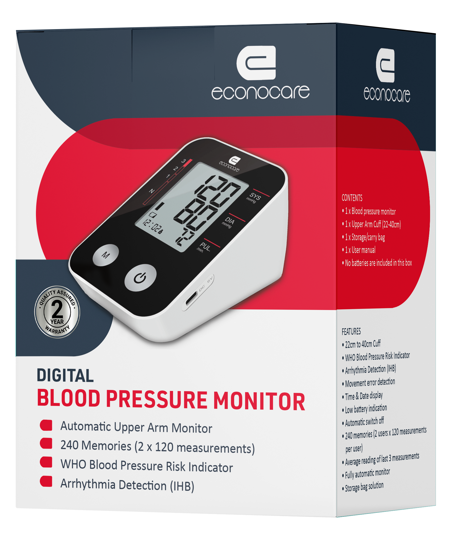 Econocare Digital Blood Pressure Monitor