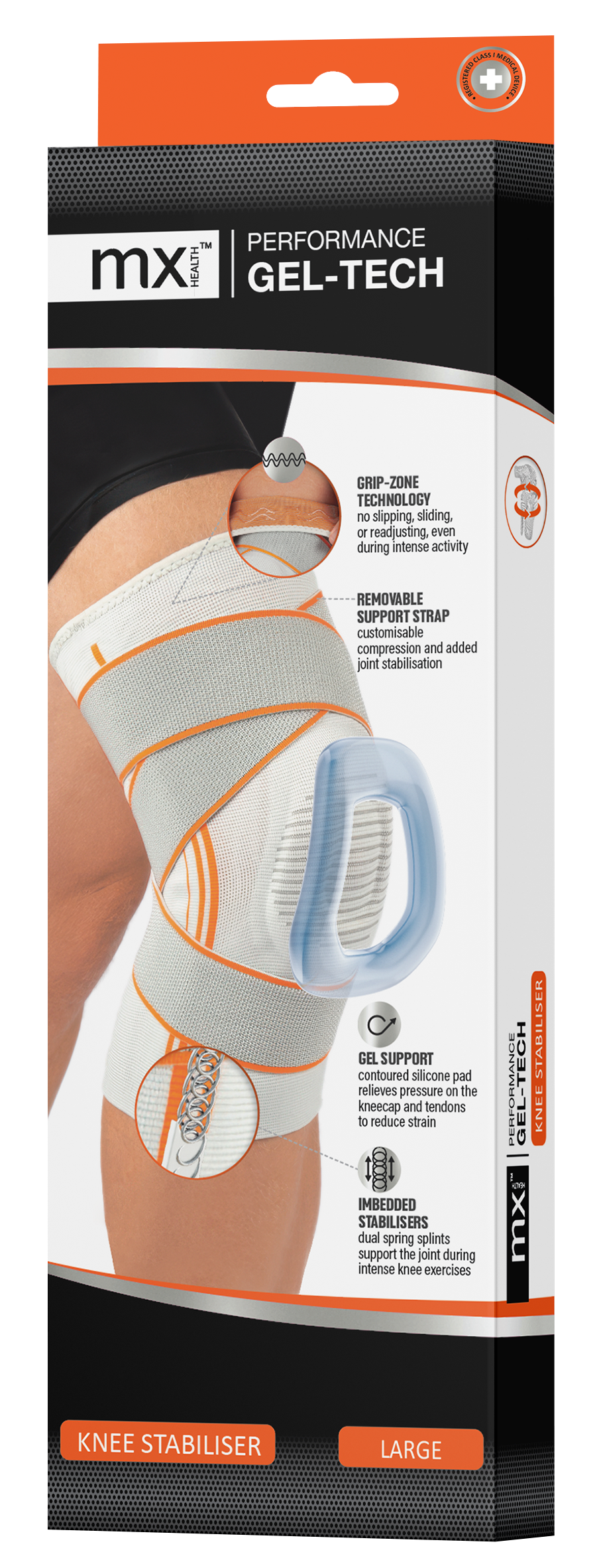 mx Health Performance Gel-Tech Knee Stabiliser
