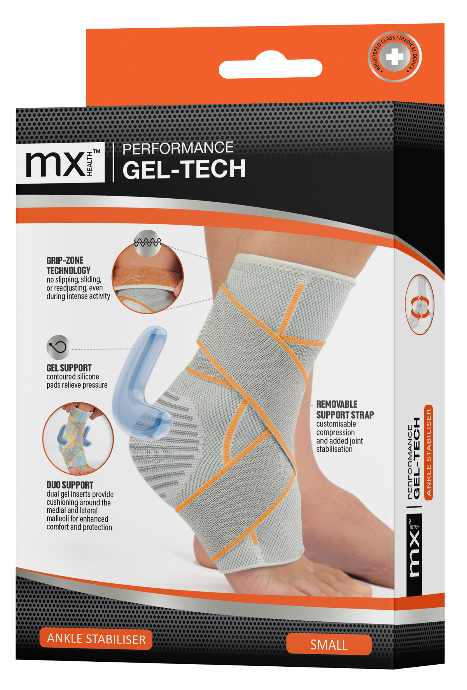 mx Health Performance Gel-Tech Ankle Stabiliser