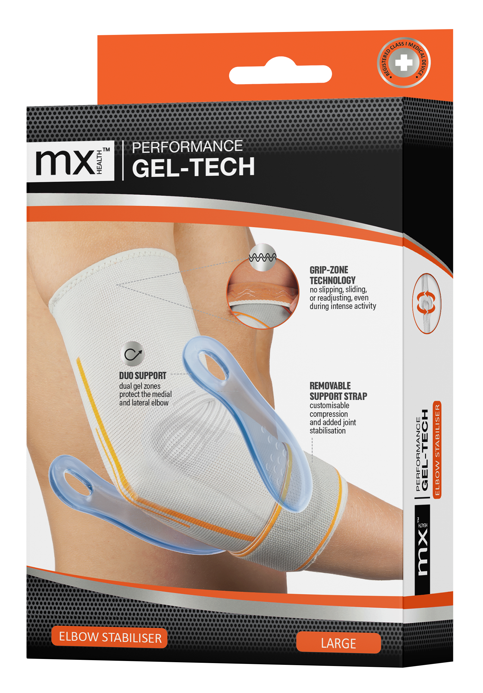 mx Health Performance Gel-Tech Elbow Stabiliser