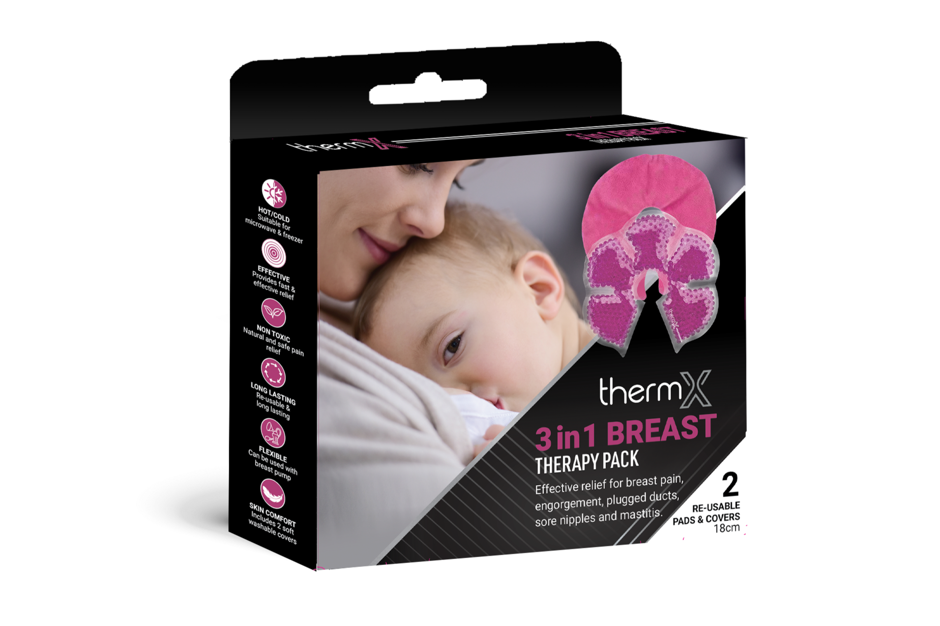 ThermX 3-in-1 Breast Therapy Pack