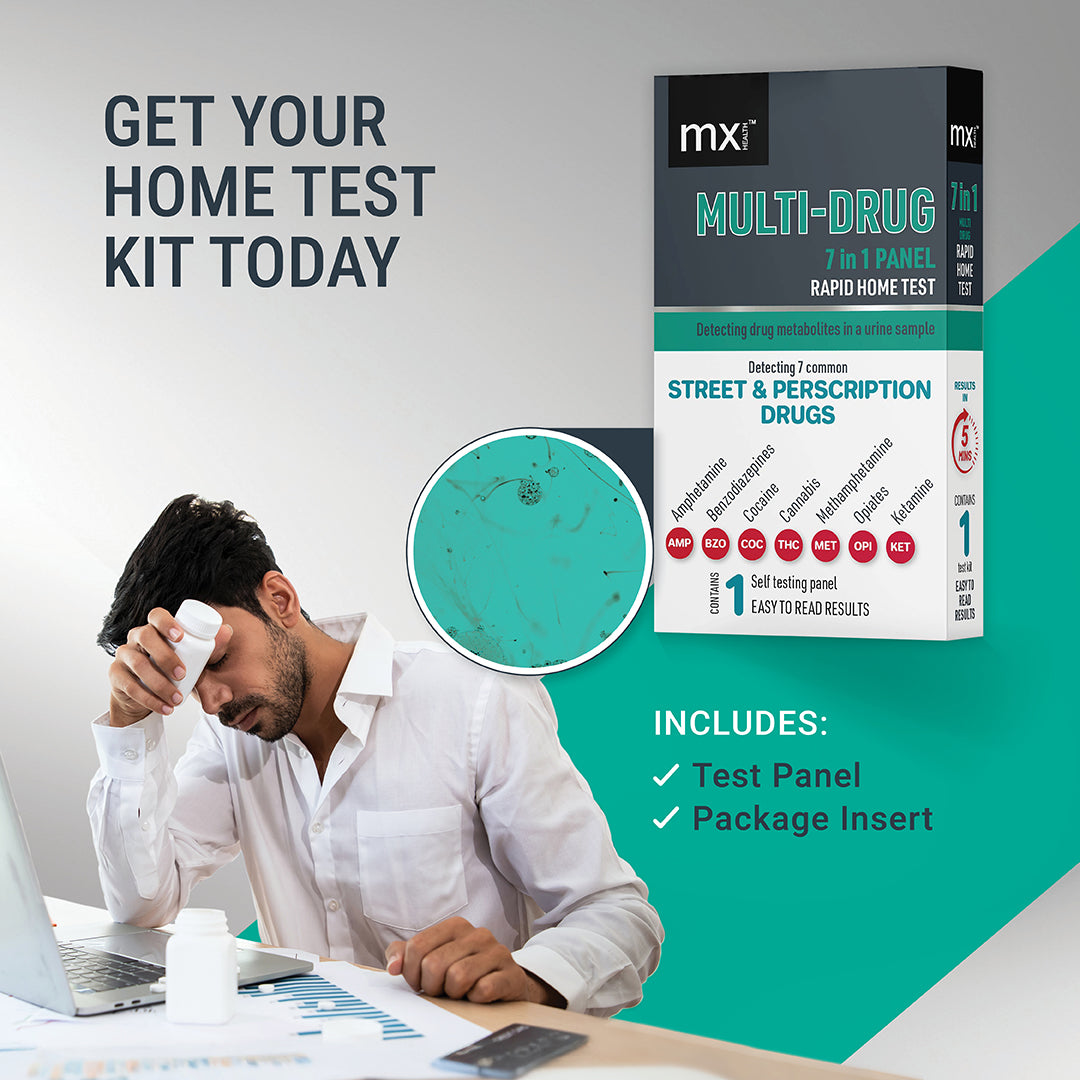 mx Health Multi-Drug 7 In 1 Panel Rapid Home Test Kit