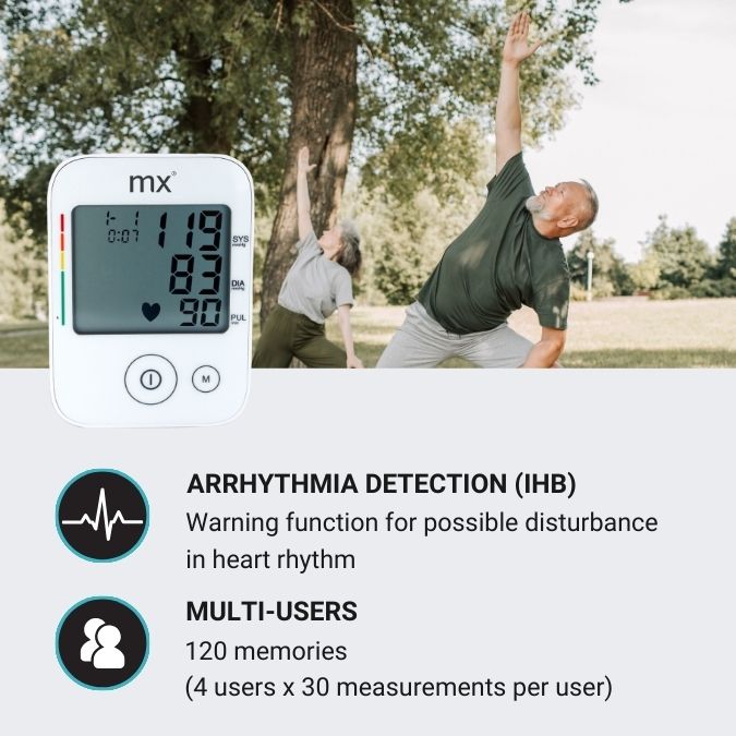 mx Health Compact Blood Pressure Monitor - Large Cuff