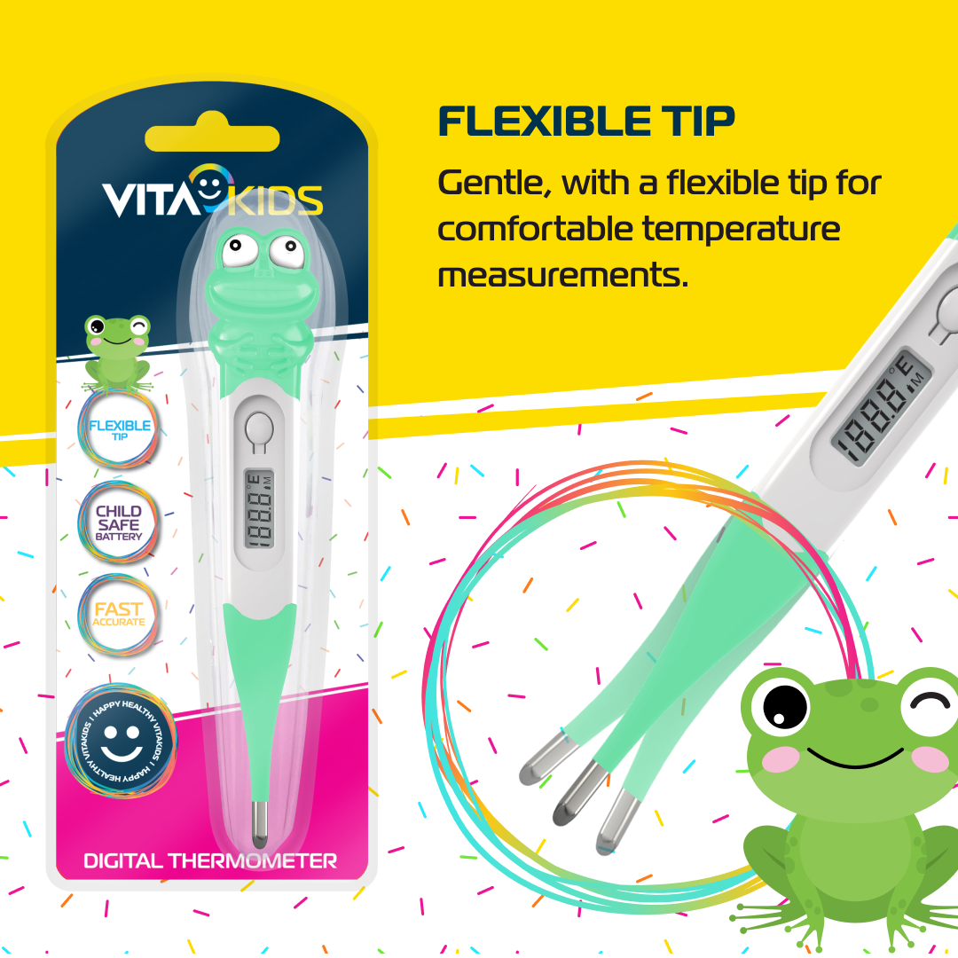 VitaKids Mini Digital Thermometer - Frog