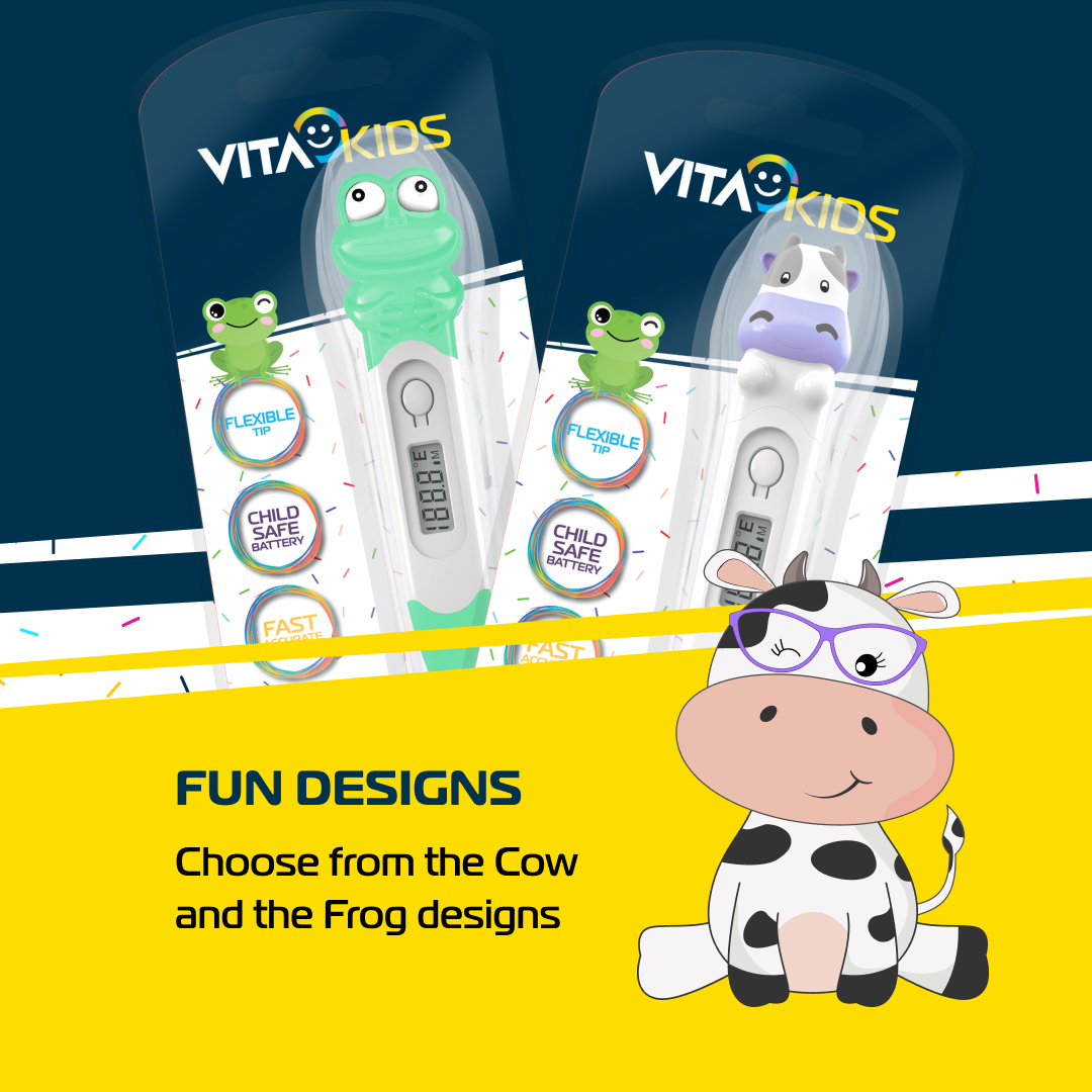 VitaKids Mini Digital Thermometer - Frog