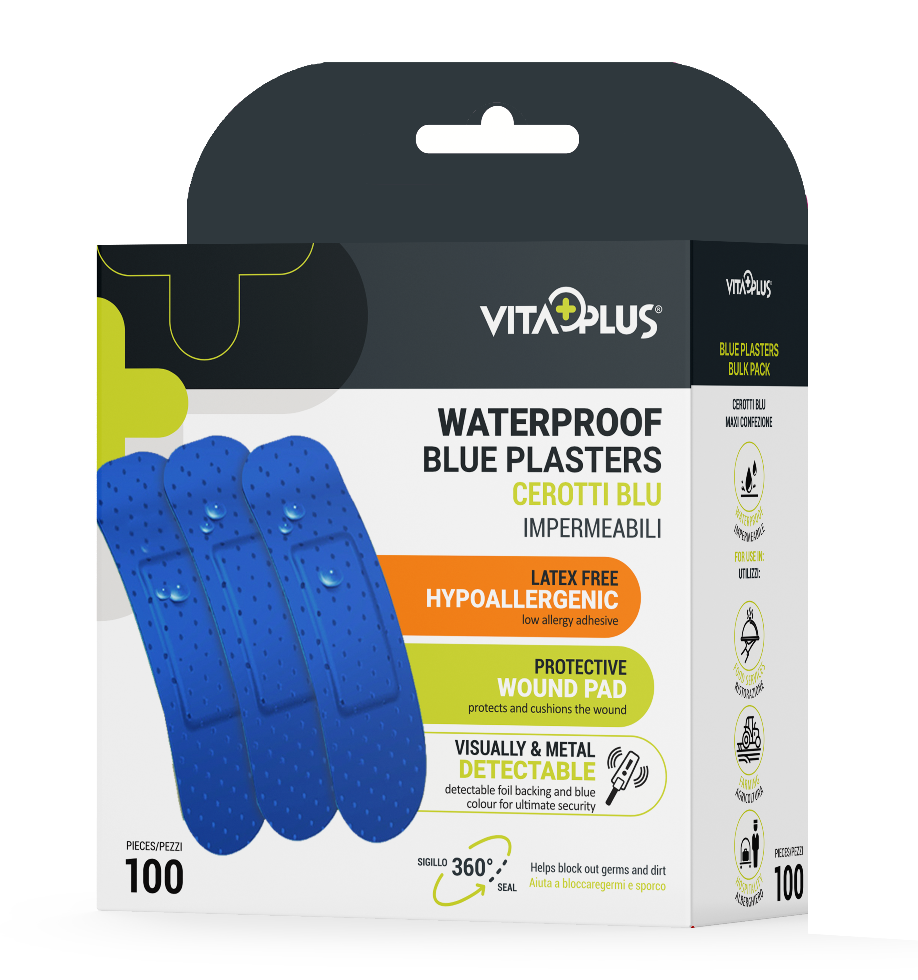 VitaPlus Blue Plasters Bulk (100PCS)