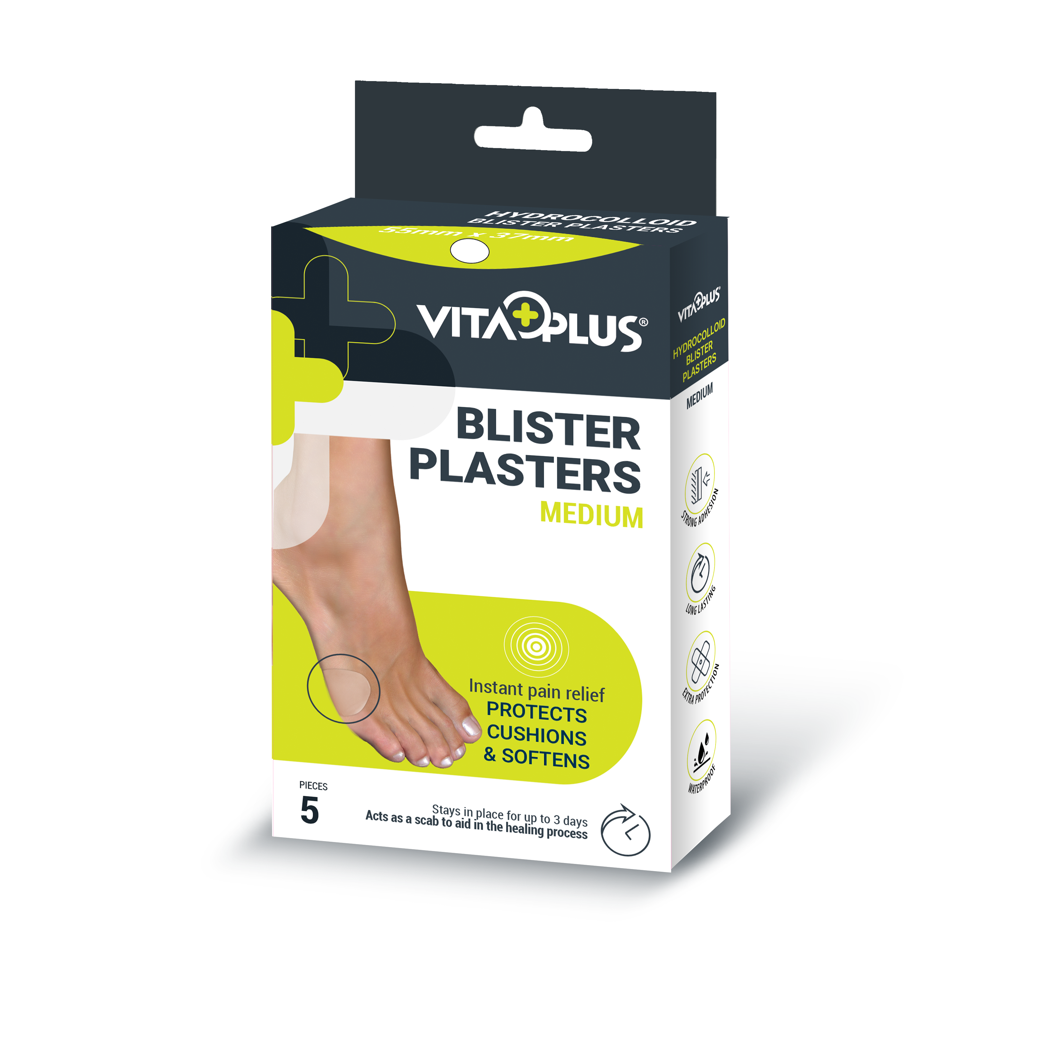 VitaPlus Hydrocolloid Blister Plasters Medium (6PCS)