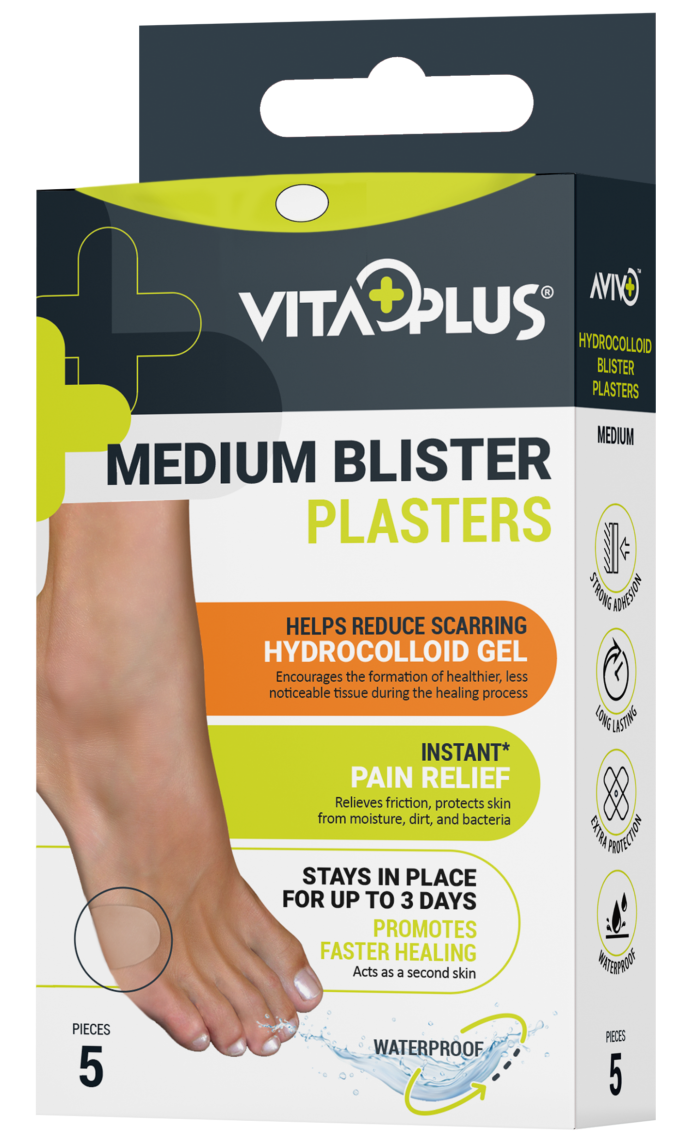 VitaPlus Hydrocolloid Blister Plasters Medium (6PCS)