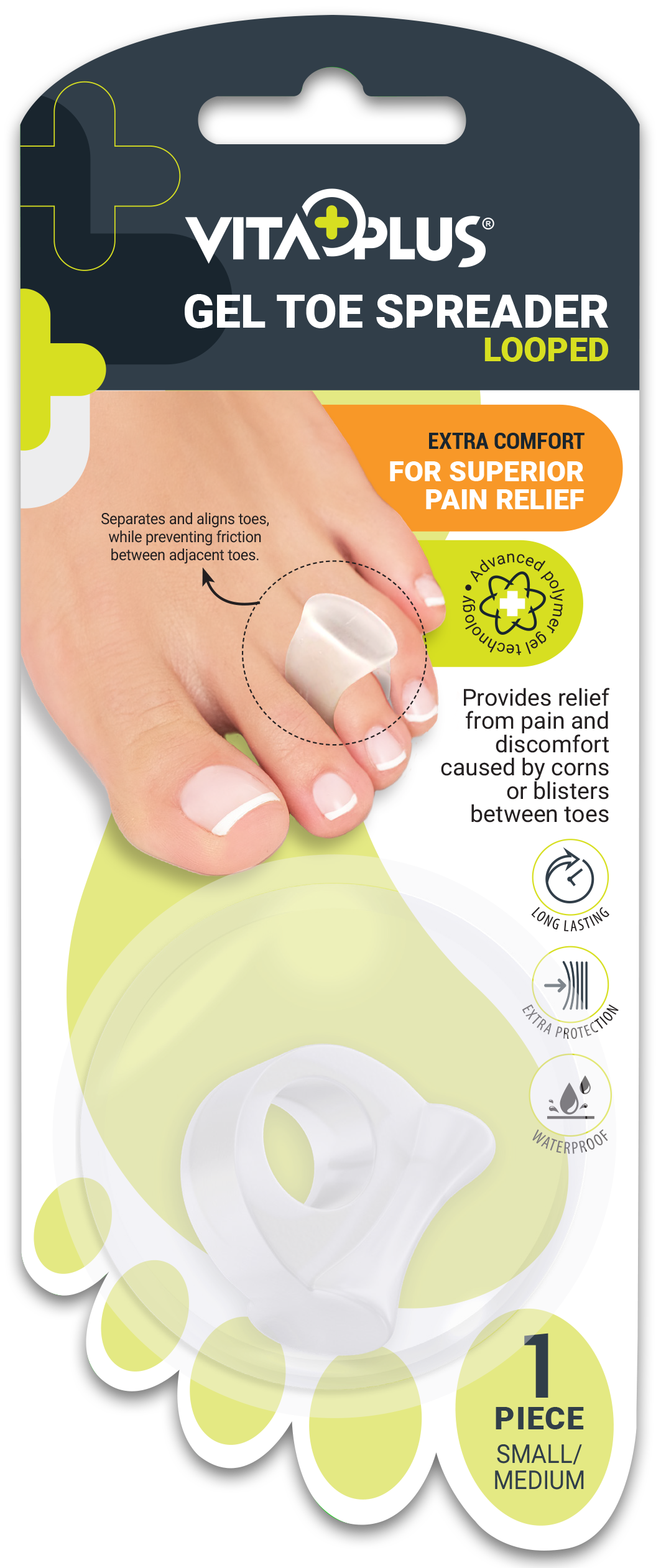 VitaPlus Gel Toe Spreader Looped